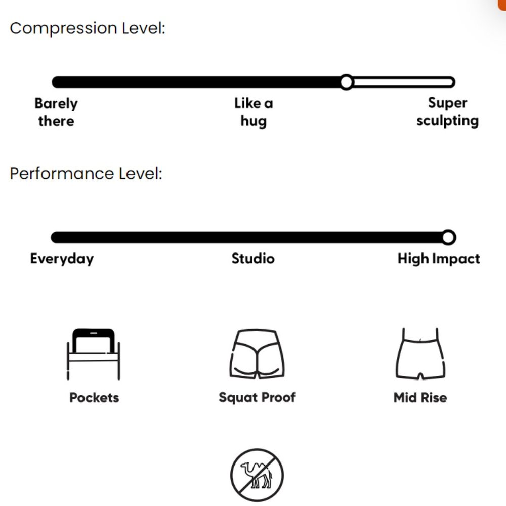 BNWT Popflex Crisscross Hourglass® Flared Legging with Pockets (Soft Touch) - Picture 6 of 6